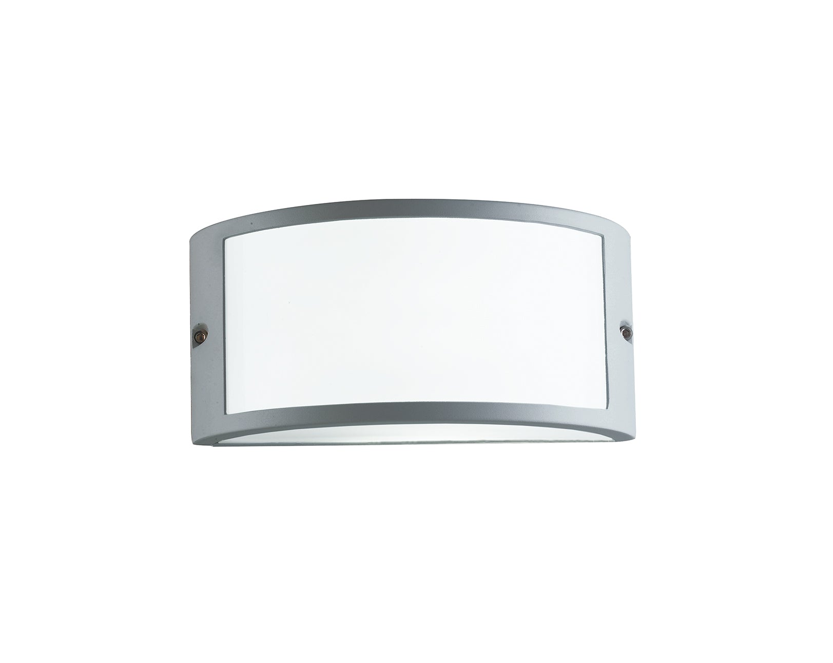 Applique per esterno in alluminio bianco , nero , silver o corten con diffusore in policarbonato IP54 1XE27 non inclusa AUSTIN