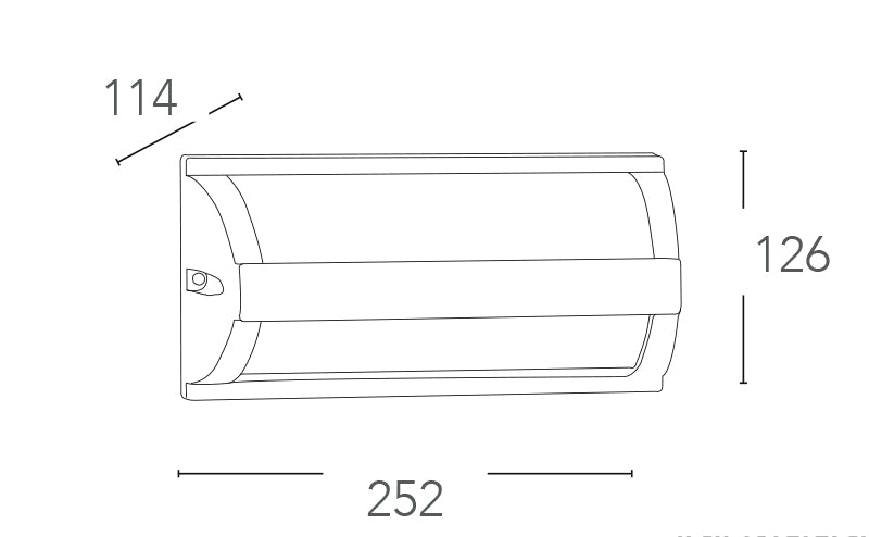 Applique per esterno in alluminio finitura antracite con diffusore opale in policarbonato biemissione+emissione frontale 1XE27 non inclusa BOSTON