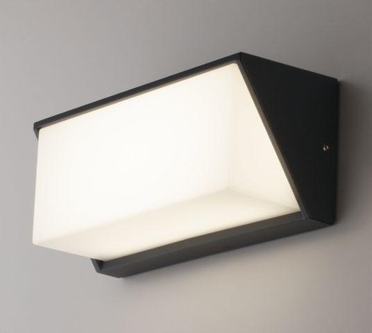 Applique per esterno in alluminio bianco o antracite IP54 led integrato con regolazione luce 3000-4000°k 12W 1550 lumen LUXON