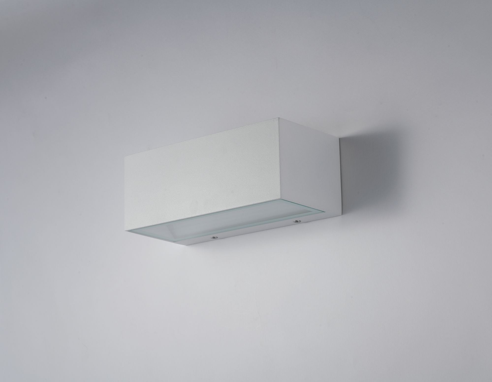 Applique per esterno IP54 in alluminio bianco , antracite o nikel spazzolato led integrato con regolazione luce 3000-4000°k varie misure TWIN