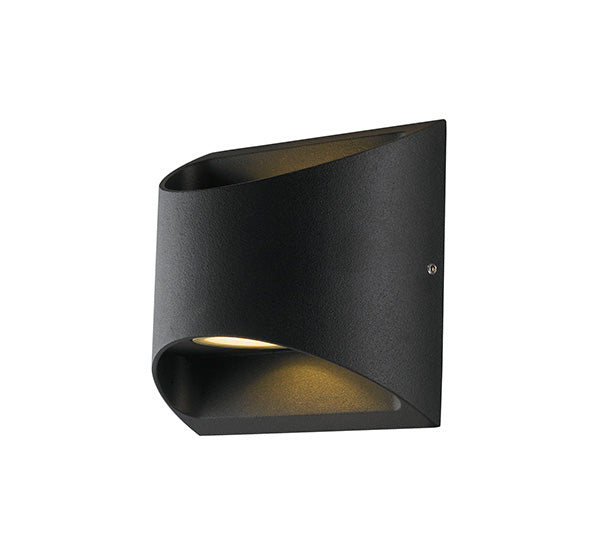 Applique per esterno in alluminio bianco o nero led integrato con regolazione luce 3000-4000°k 2x3.5W 840 lumen VEYRON