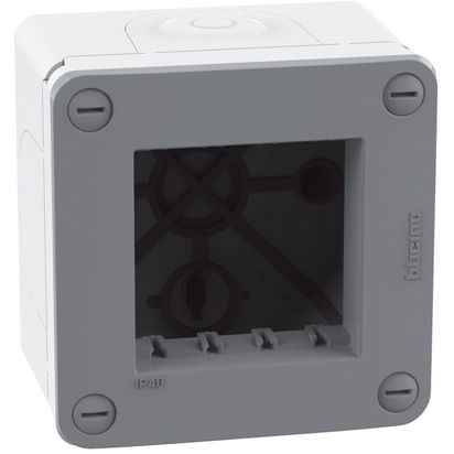 MATIXGO Scatola IP40 2 moduli - grigio 28402G