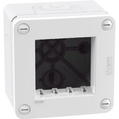 MATIXGO Scatola IP40 2 moduli - bianco 28402W