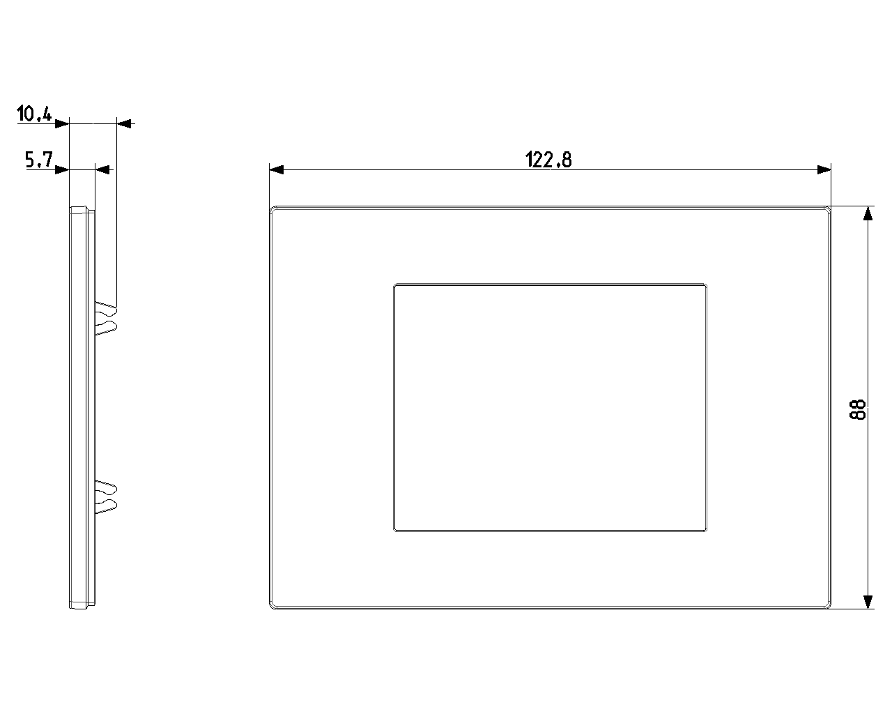 Placca 3 moduli, tecnopolimero, Reflex canapa Vimar Linea 30653.41