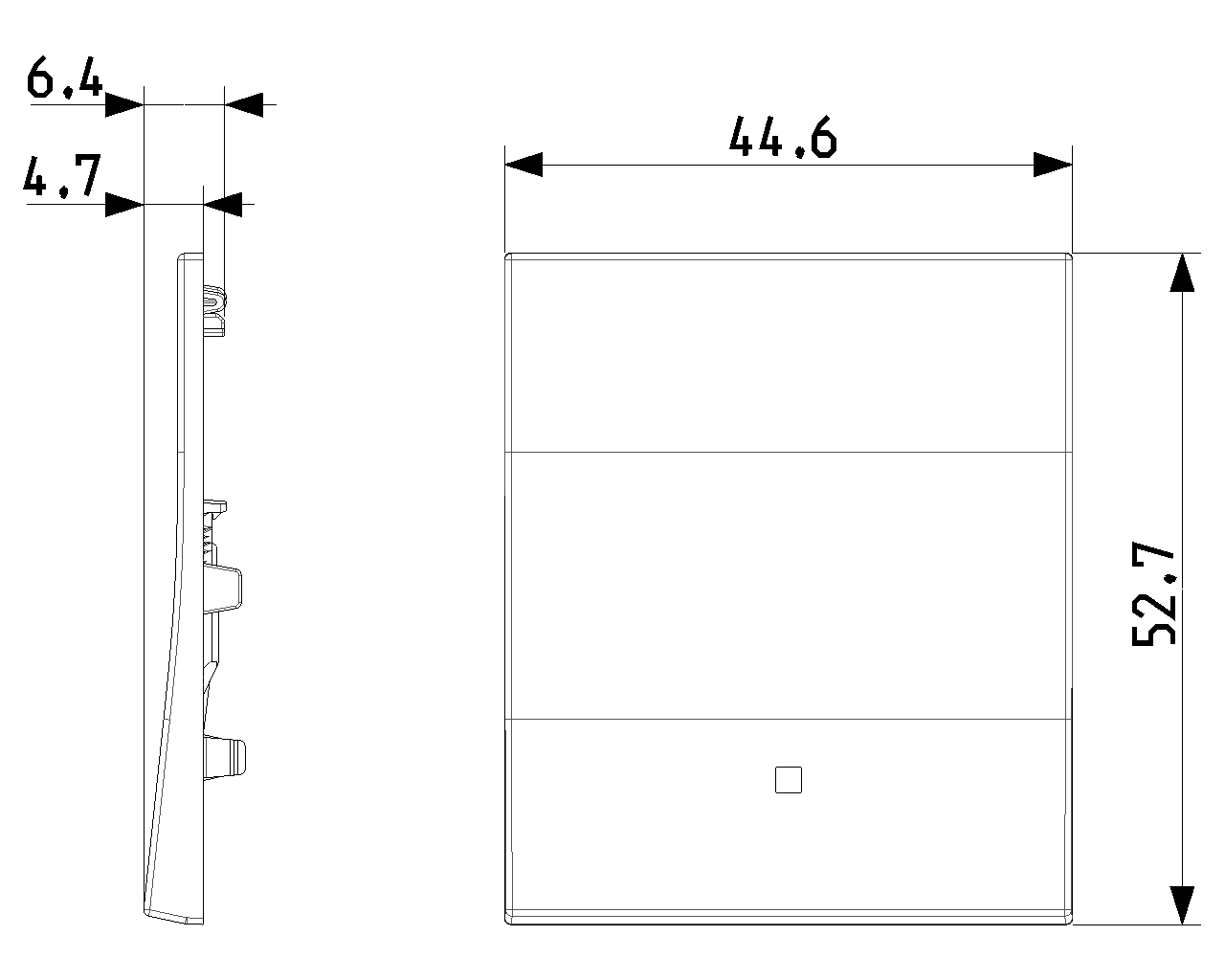 Tasto intercambiabile 2 moduli allineato illuminabile Vimar Linea bianco-nero-canapa 31000.2B/G/C