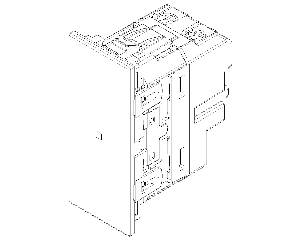 Pulsante 1P NO 10 A 250 V~ assiale illuminabile, tasto sostituibile Vimar Linea 30008A.B/G/C