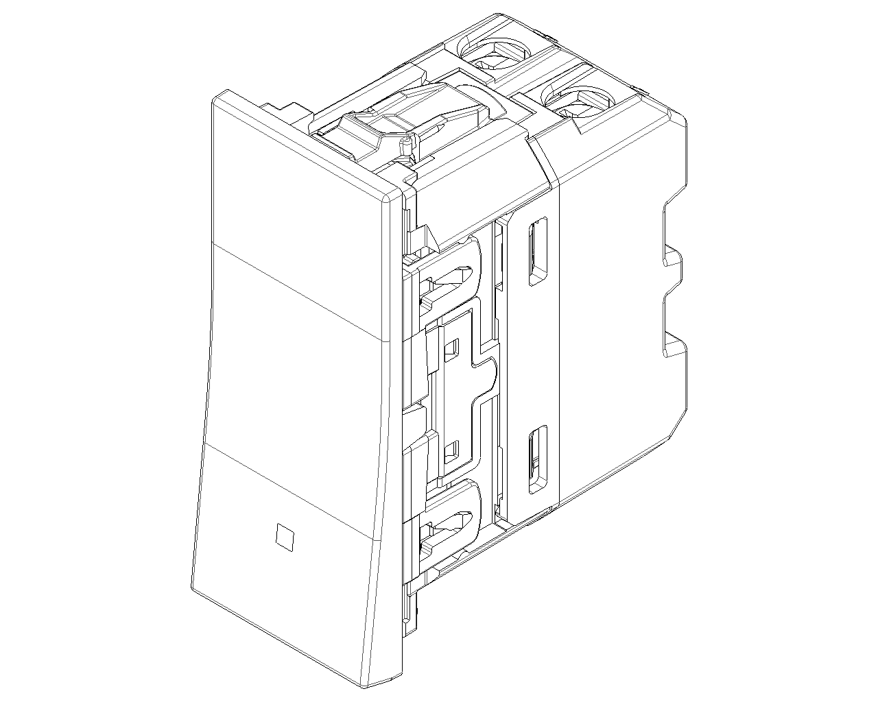 Invertitore 1P 10 AX 250 V~ allineato illuminabile, tasto sostituibile Vimar Linea bianco-nero-canapa 30012.B/G/C