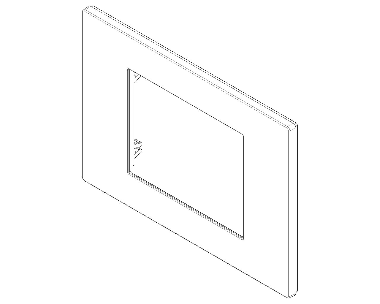 Placca 3 moduli, tecnopolimero verniciato, Metal Vimar Linea 30653.22