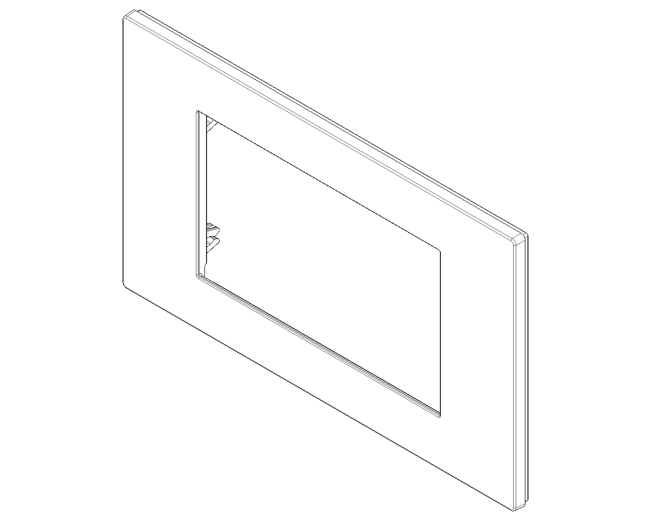 Placca 4 moduli, tecnopolimero, Reflex canapa Vimar Linea 30654.41