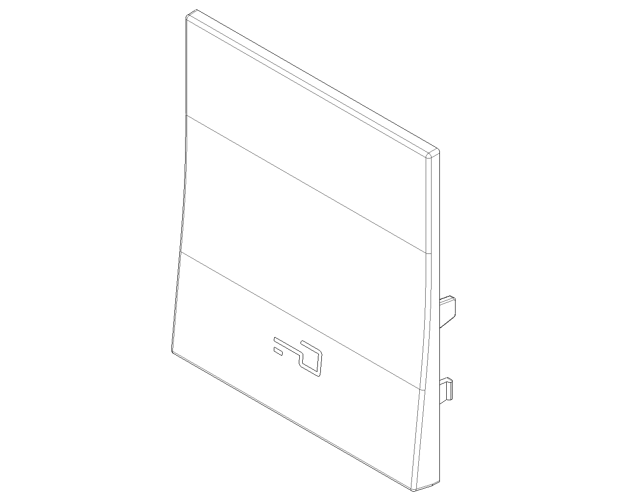 Tasto intercambiabile 2 moduli allineato, simbolo chiave illuminabile Vimar Linea bianco-nero-canapa 31000.2PB/G/C