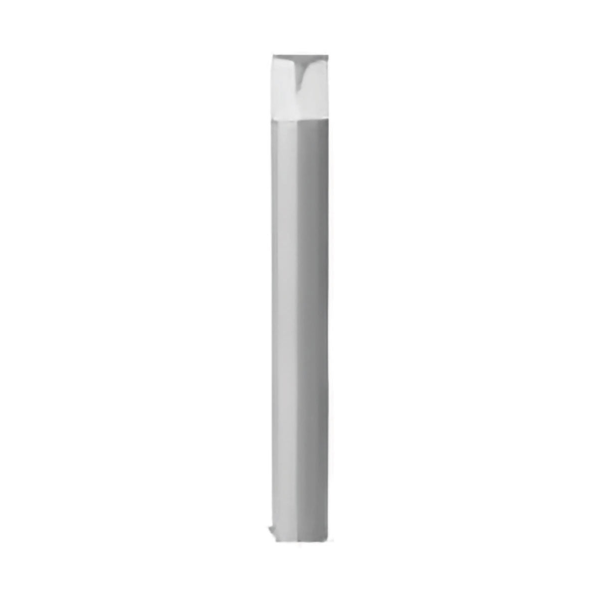 GEALUCE Palo da giardino in alluminio bianco-grigio-antracite-marrone diffusore policarbonato IP44 1XE27 non incl.