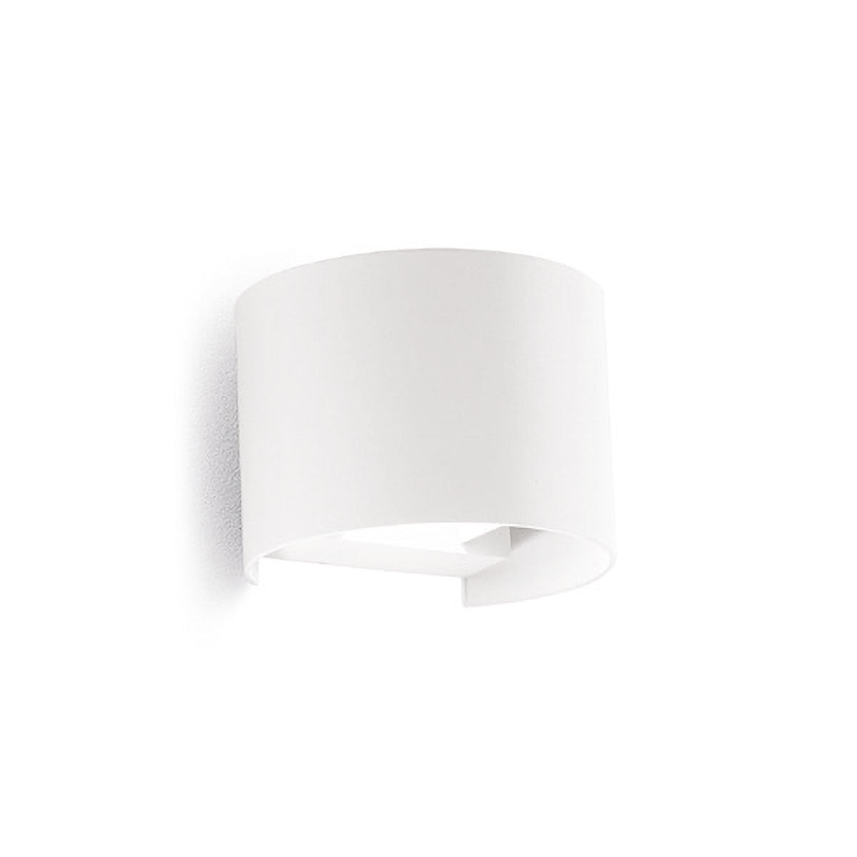 GEALUCE applique in alluminio bianco-antracite-marrone diffusore vetro LED 2X10W