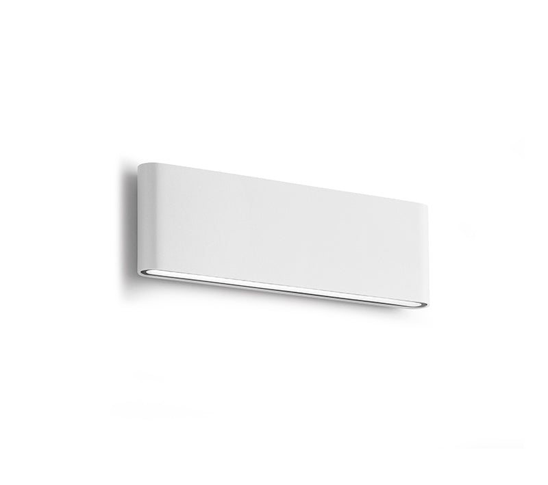 GEALUCE Applique slim in alluminio bianco-antracite-marrone IP54 LED