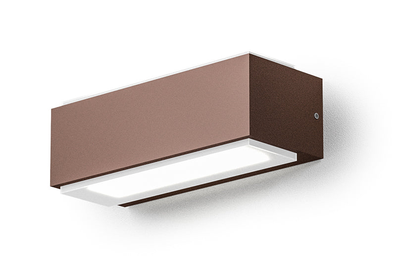 GEALUCE Applique in alluminio bianco-antracite-marrone IP54 LED