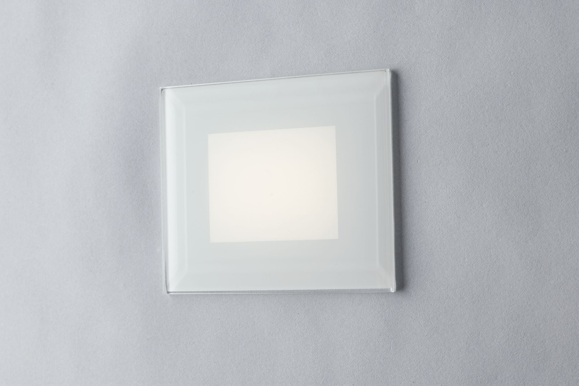 Segnapasso incasso alloggio in cassetta di derivazione 503 non inclusa diffusore in vetro temperato bianco led CCT 3W 440LM SLAB