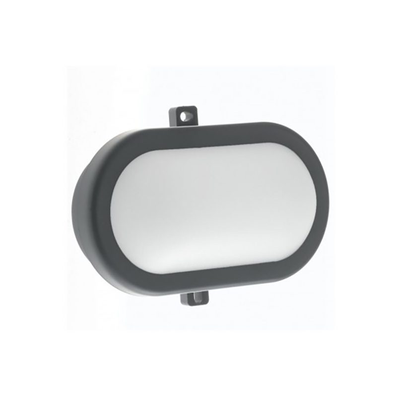 Plafoniera per esterno in PP bianco , nero diffusore bianco PC  IP54 led integrato 4000°k 10W 1100lm EXTRA