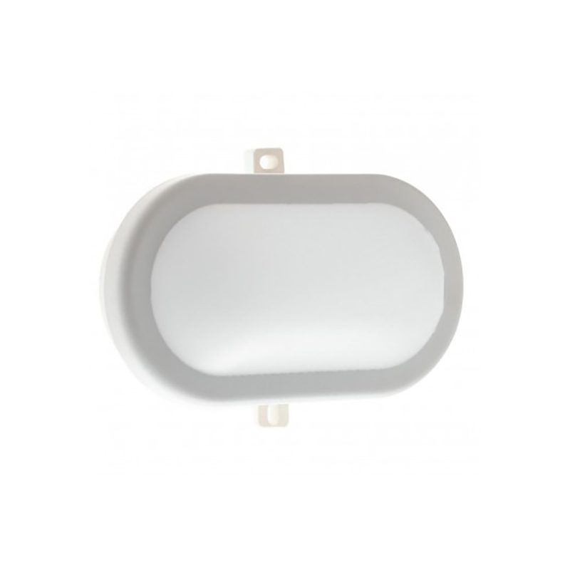 Plafoniera per esterno in PP bianco , nero diffusore bianco PC  IP54 led integrato 4000°k 10W 1100lm EXTRA