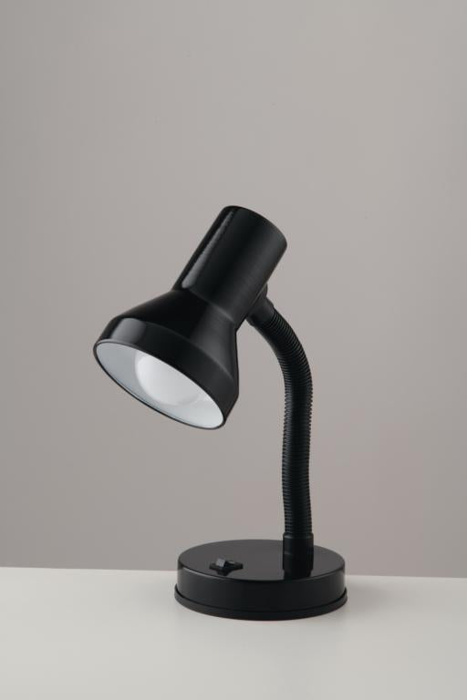 Lampada da scrivania flessibile in plastica colorata con diffusore metallo 1XE27 non incl.