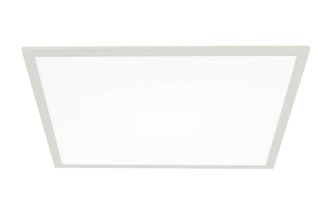 Pannello led 40W quadrato con struttura in alluminio e diffusore in acrilico bianco sistema incasso PANEL-BK