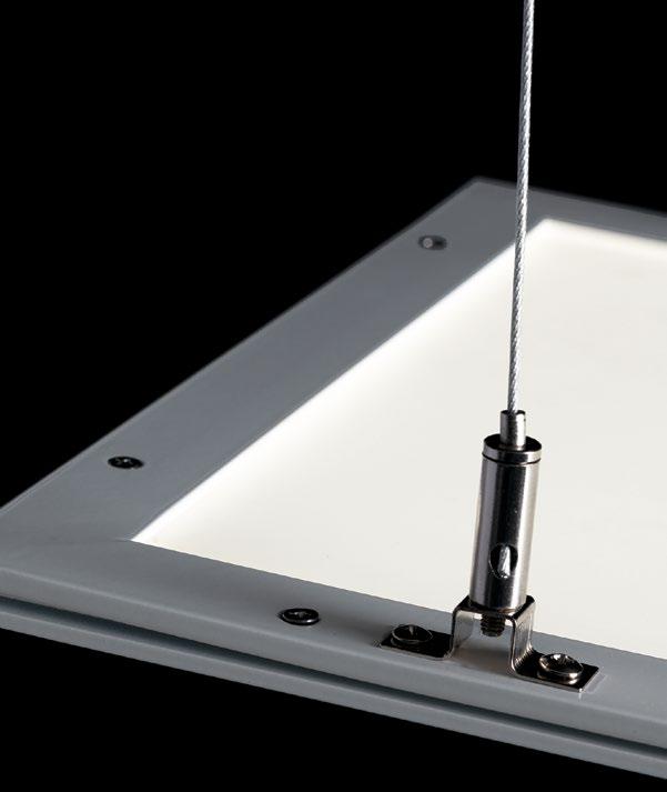 Pannello led 40W-4000lm luce naturale 4000°k in alluminio , diffusore acrilico bianco BIEMISSIONE collezione PANEL