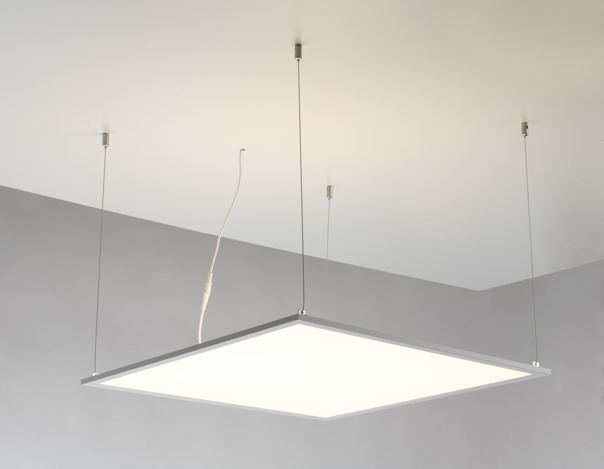 Pannello led 40W-4000lm luce naturale 4000°k in alluminio , diffusore acrilico bianco BIEMISSIONE collezione PANEL