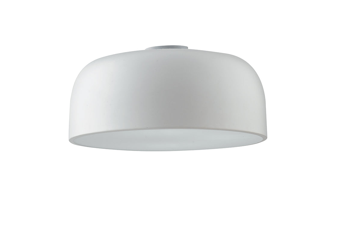 Plafoniera 3 luci in metallo bianco diffusore inferiore in acrilico bianco 3XE27 non incl. BISTROT