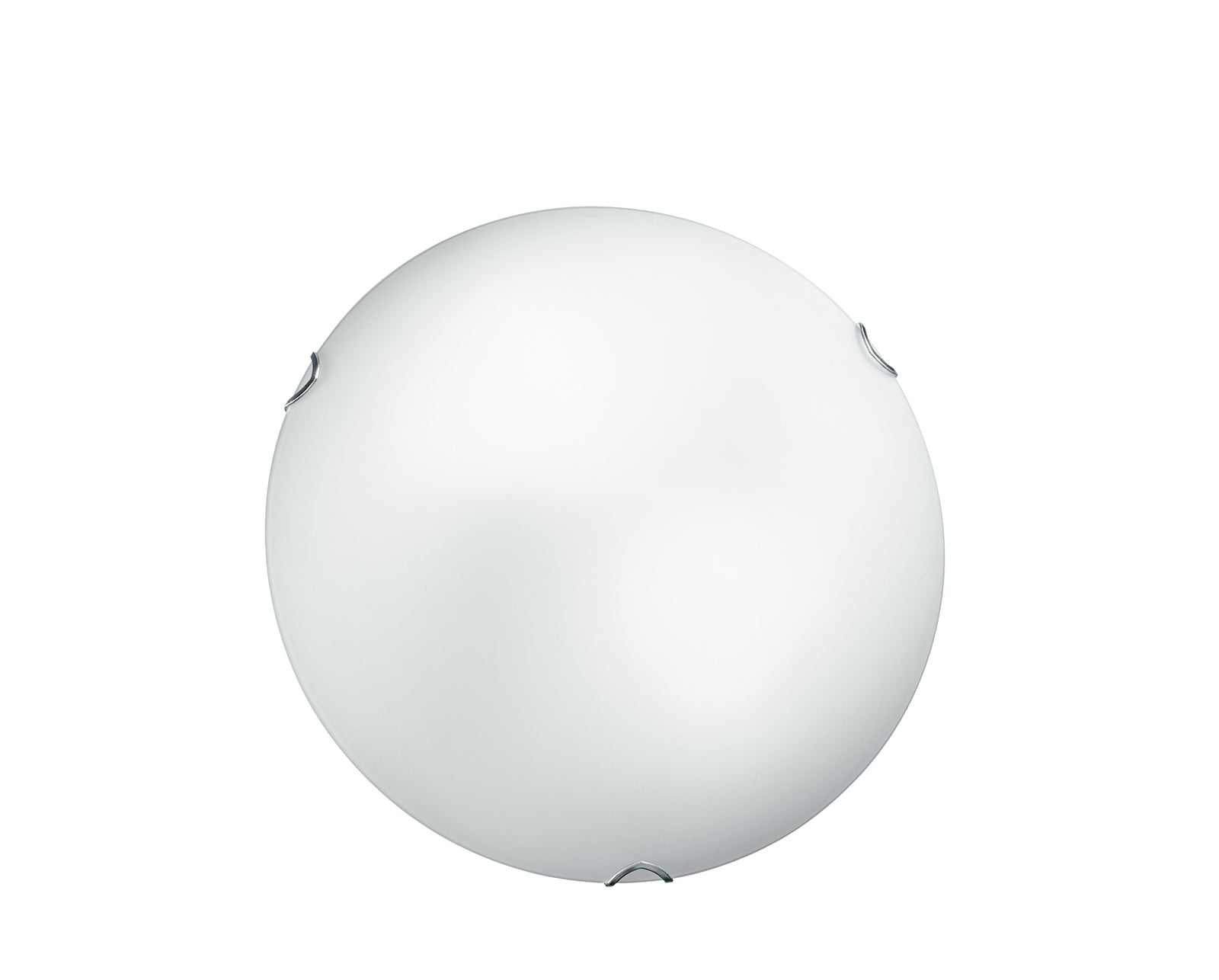 Plafoniera in vetro bianco satinato D.30cm 2XE27 non incl. OBLO