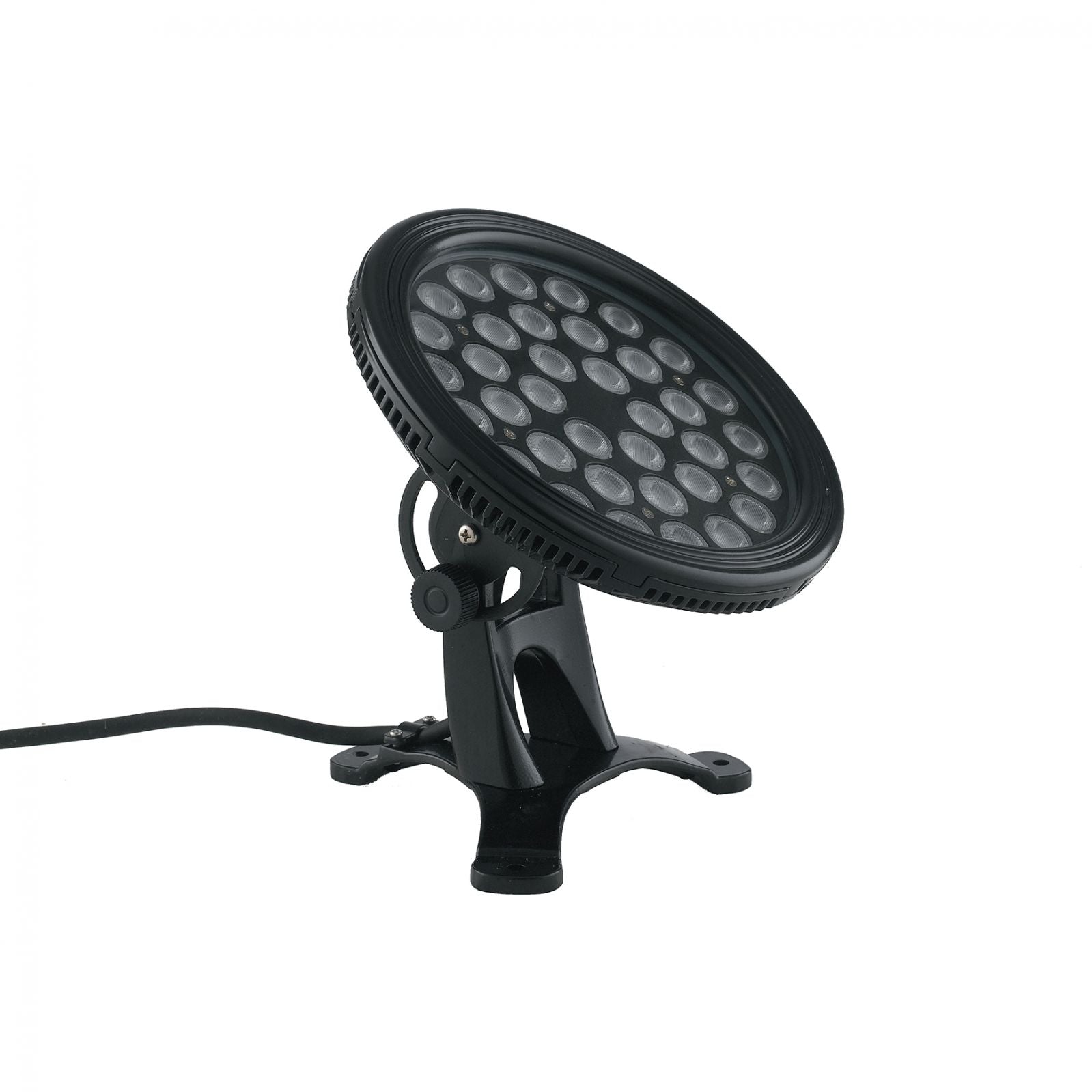 Proiettore per esterno IP67 in acciaio inox 316 nero per fontane led integrato RGB full color 36x1W NEPTUNE