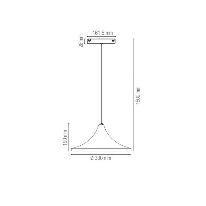 Lampada a sospensione su binario Davinci CYMBAL finitura bianca-nera potenza 18-8W