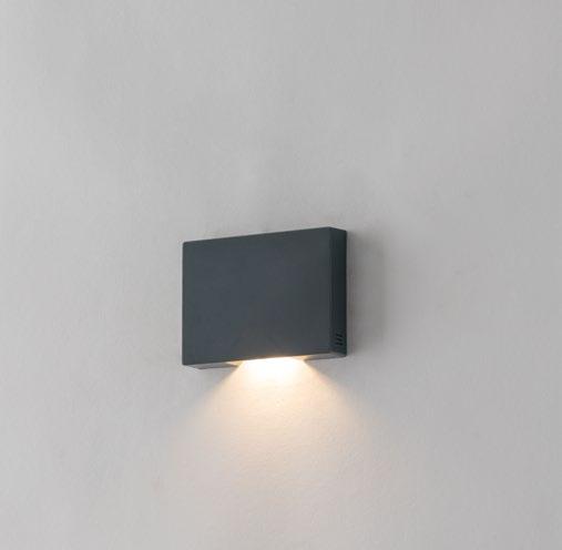 Applique segnapasso IP65 in termoplastica antracite led luce natura 4000°k 1.5W 95 LM STEPLIGHT