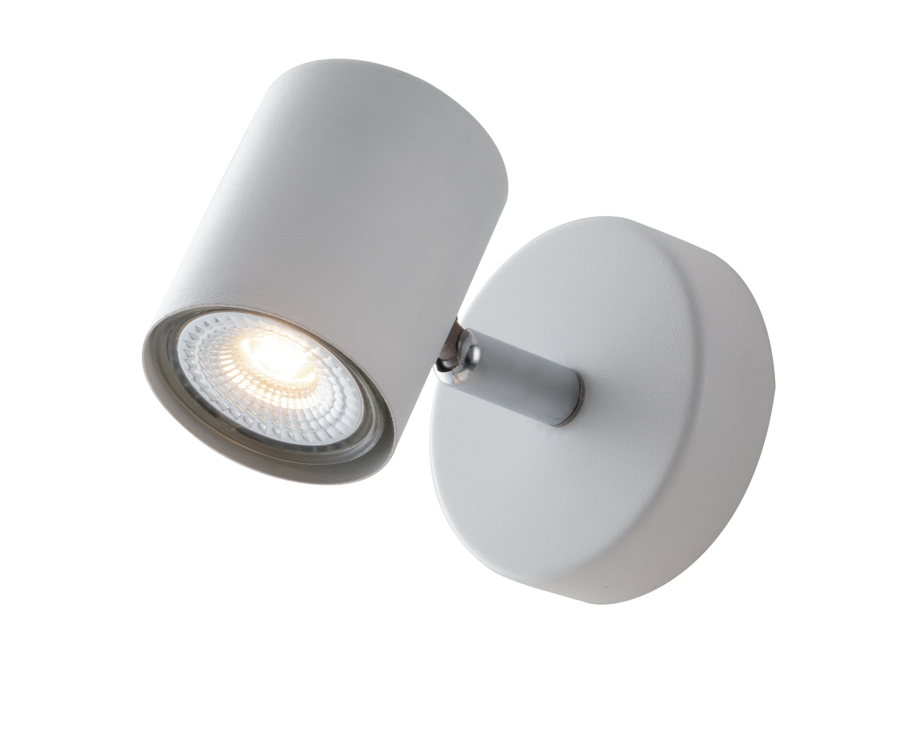 Spot in metallo con punti luce orientabili , disponibile nella versione bianca o nera lampade GU10 non incluse collezione ZERO