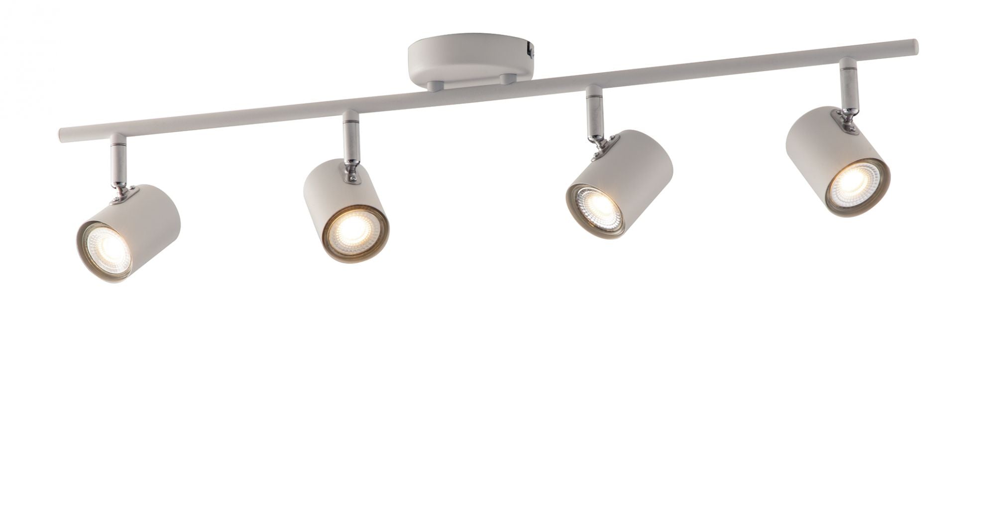 Spot in metallo con punti luce orientabili , disponibile nella versione bianca o nera lampade GU10 non incluse collezione ZERO