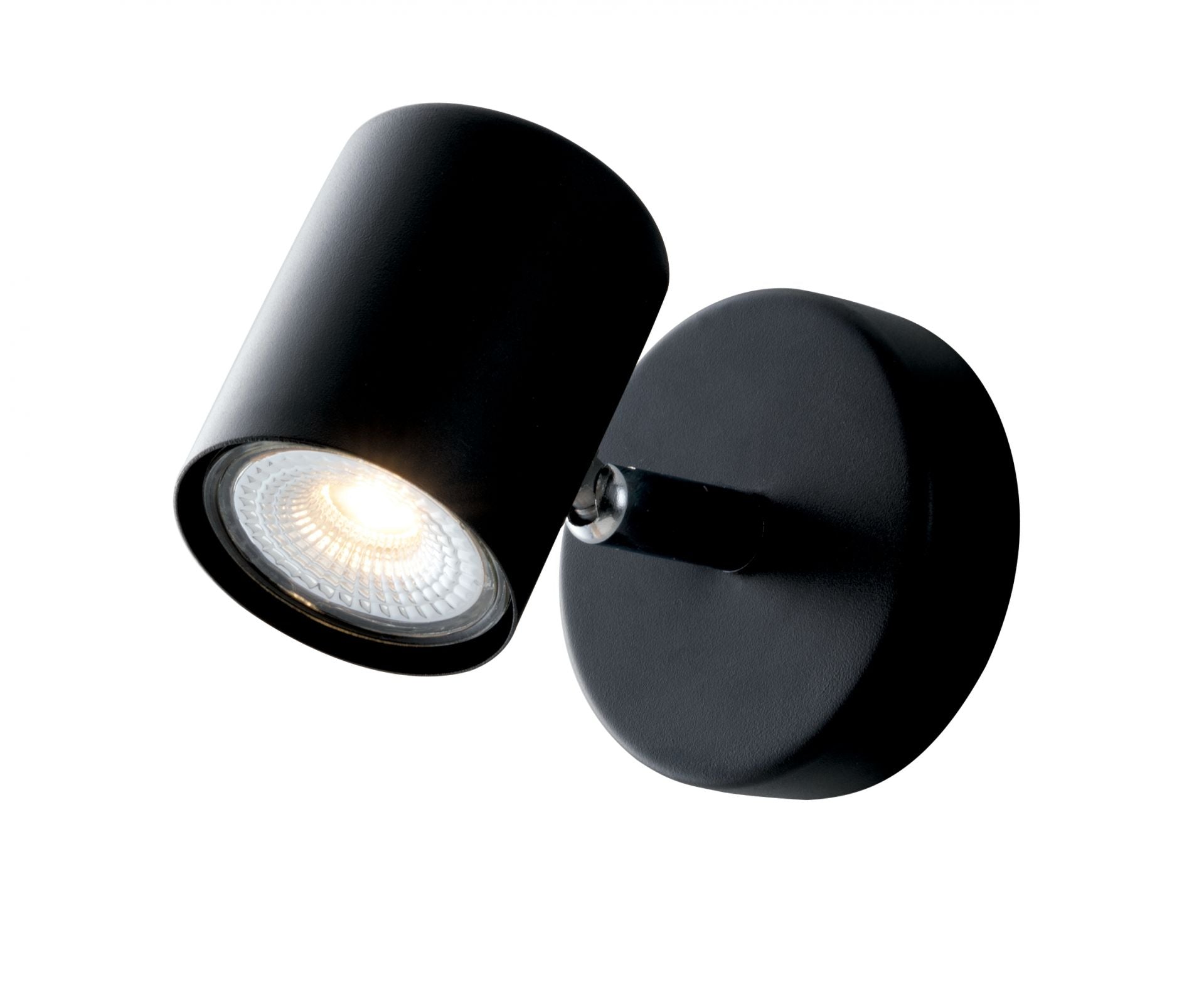 Spot in metallo con punti luce orientabili , disponibile nella versione bianca o nera lampade GU10 non incluse collezione ZERO