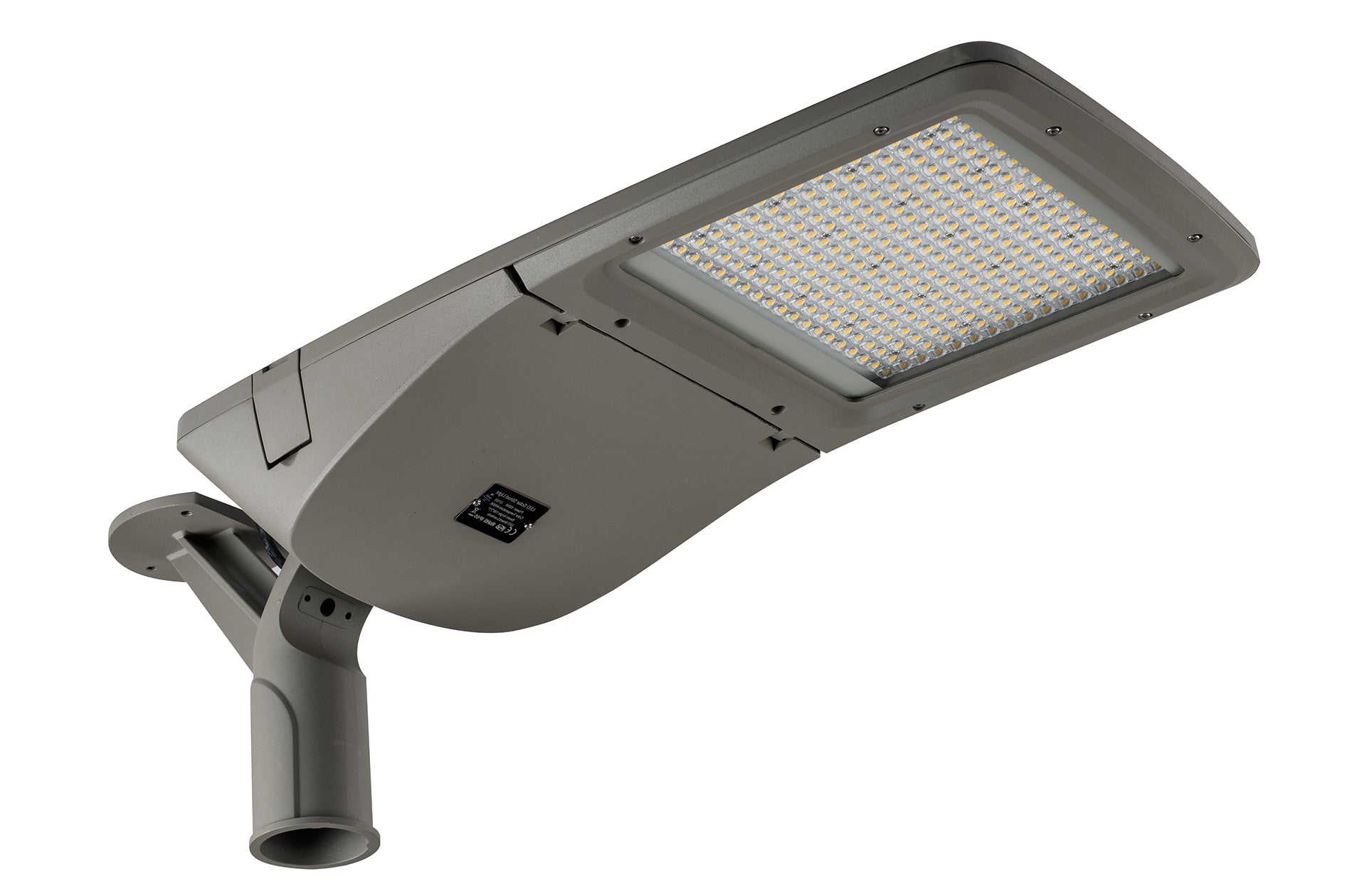 Faro stradale per esterno IP66 in alluminio con lenti in materiale autoestinguente , antiurto e anti-UV 40W 6800LM 4000°k con PANNELLO SOLARE FEBO