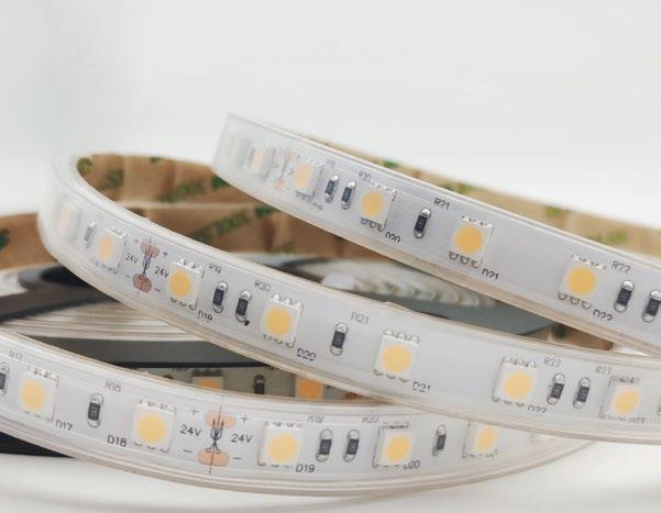 Strip led IP67 5 metri 24V 14.4W/m disponibile in tre tonalità 3000-4000-6000°k