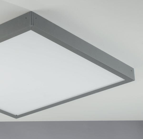 Struttura per pannello led finitura bianca-grigia-nera 60x60