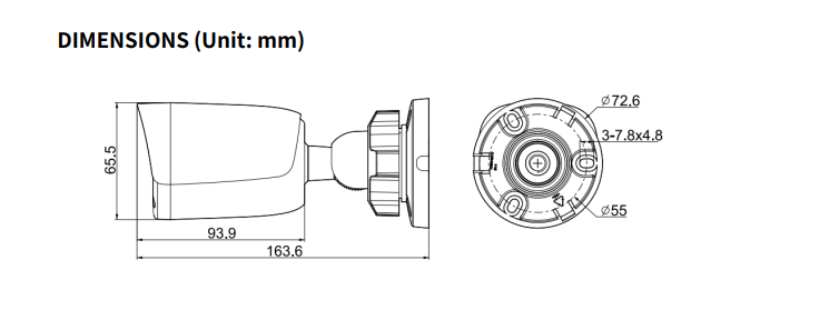 Bullet Tiandy 2Mp 4mm microfono integrato