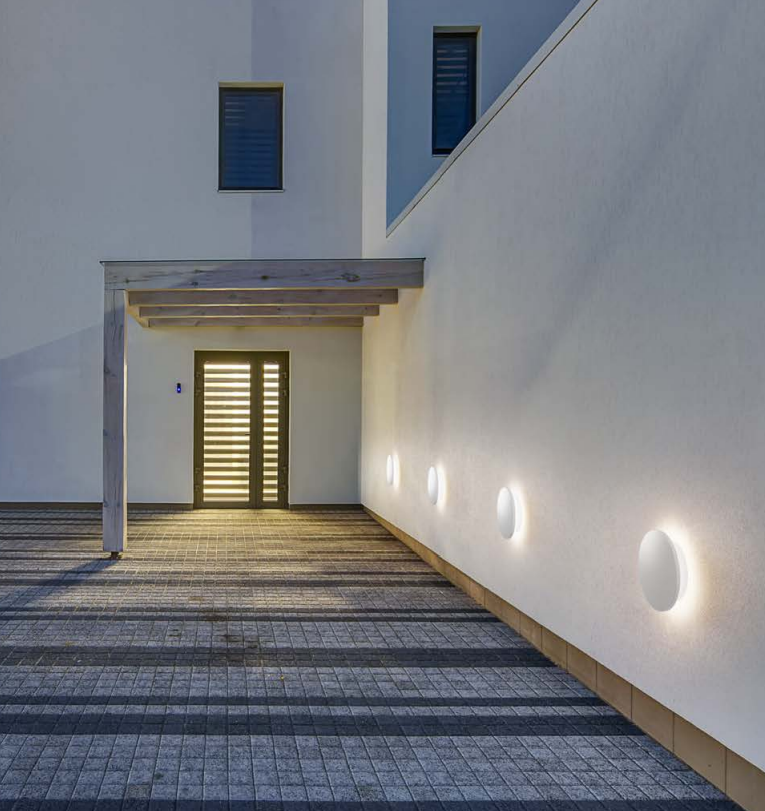 GEALUCE Plafoniera eclisse in alluminio bianco-antracite-marrone IP65 due dimensioni LED CCT