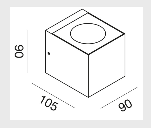 GEALUCE Applique down in alluminio bianco-antracite-ruggine IP65 LED CCT