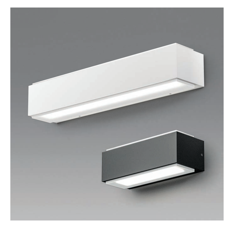 GEALUCE Applique in alluminio bianco-antracite-marrone IP54 LED