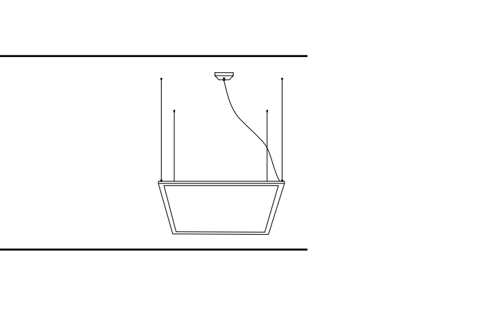 Base a soffitto per driver compatibile a tutti i tipi di pannelli led collezione PANEL