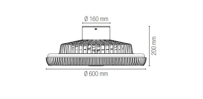 Plafoniera con ventilatore led integrato effetto cielo stellato CCT 40W 4450lm collezione LEVANTE