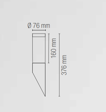 Applique per esterno IP44 in acciao inox finitura bianco , antracite , nikel e corten diffusore policarbonato bianco lampada 1XE27 non inclusa TOKYO