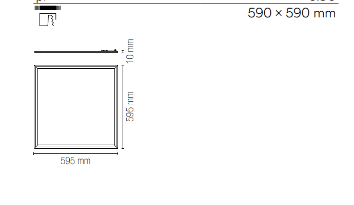 Pannello led 40W-4650lm in alluminio,diffusore acrilico bianco CCT variazione di gradi kelvin con telecomando incluso collezione PANEL