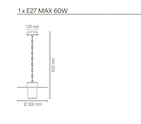 Sospensione per esterno IP44 in alluminio nero con diffusore in policarbonato bianco lampada 1XE27 non inclusa YORK