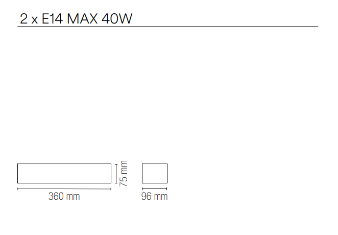 Applique per esterno in alluminio bianco , silver o corten IP44 2XE14 non incluse collezione TUCSON