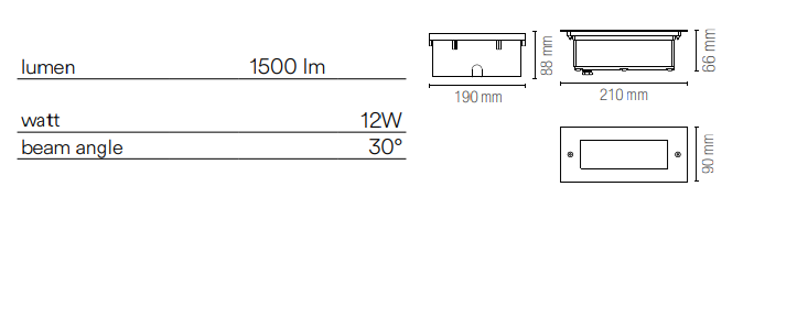 Segnapasso calpestabile IP67 in acciaio inox led integrato luce natura 4000°k 12W 1500LM WALK