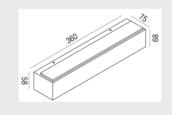 GEALUCE Applique in alluminio bianco-antracite-marrone IP54 LED