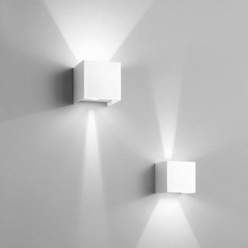 Applique per esterno in alluminio bianco , antracite o corten IP54 led integrato 3000 o 4000°k 20W 1500 lumen ALFANO