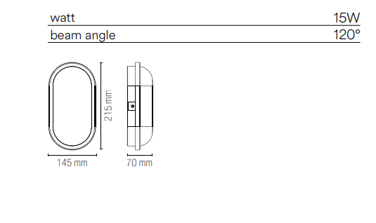 Plafoniera per esterno IP65 base e diffusore in policarbonato bianco , antracite led integrato 4000°k SHELLY curva